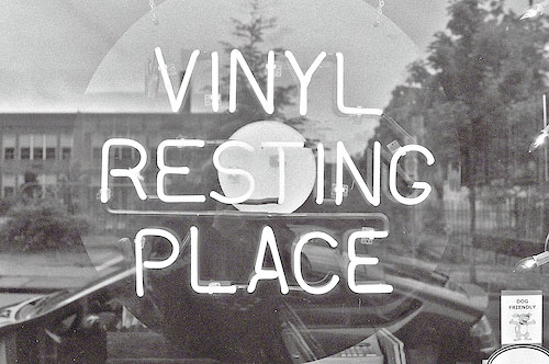 monochrome photography - Vinyl Resting Place