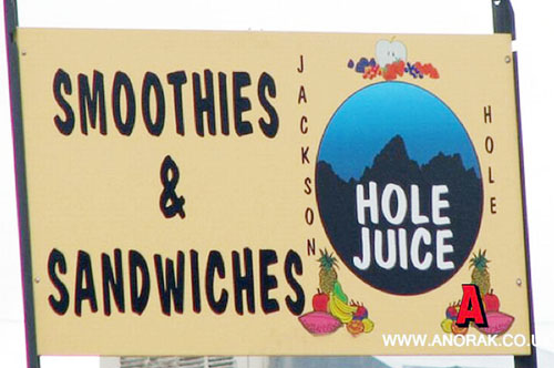 banner - Smoothies Hole Waupa Juice Sandwiches" .
