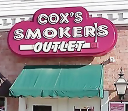signage - Cox'S Smokers Outlet
