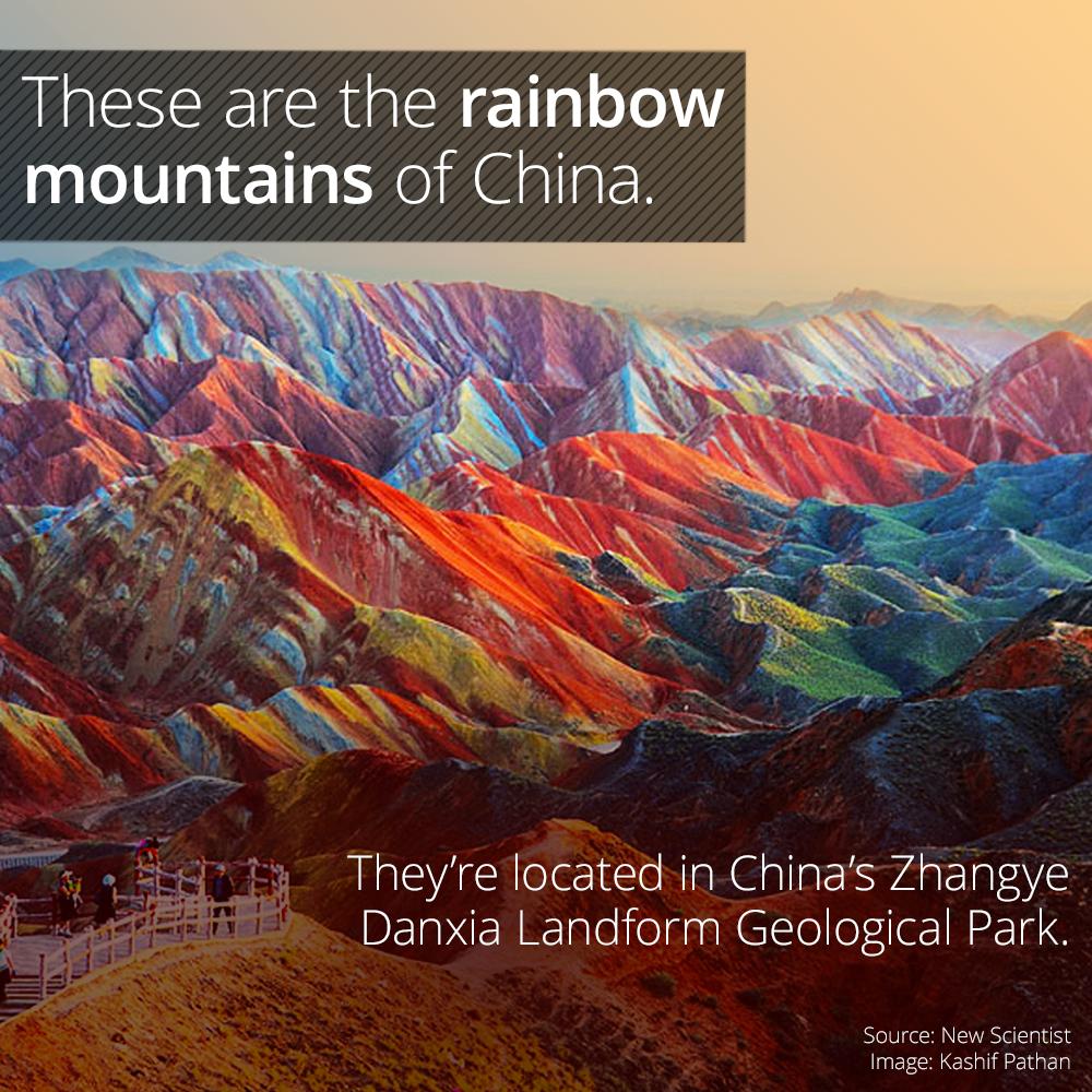 painting - These are the rainbow mountains of China. They're located in China's Zhangye Danxia Landform Geological Park. Source New Scientist Image Kashif Pathan