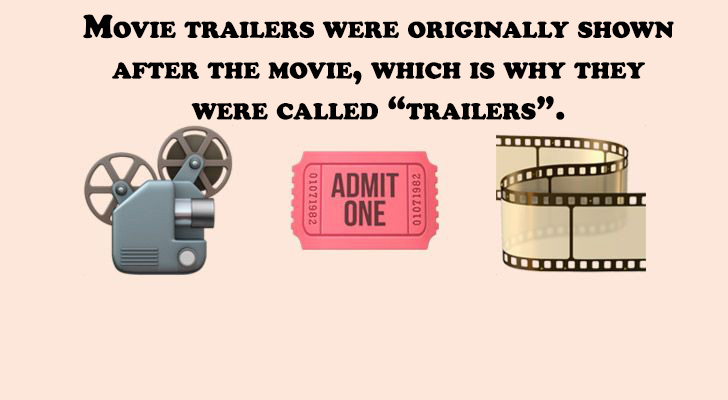 design - Movie Trailers Were Originally Shown After The Movie, Which Is Why They Were Called Trailers". T Oolid 286 Zolo