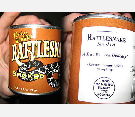 Dales Wild West Rattlesnake Smoked Rattlesn A True Wiern Delicacy! Remove bones before sampling Net WT13 02.12128 Food Canning Plant Fce