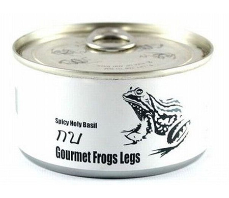 canned crocodile meat - Spicy Holy Basil Gourmet Frogs Legs