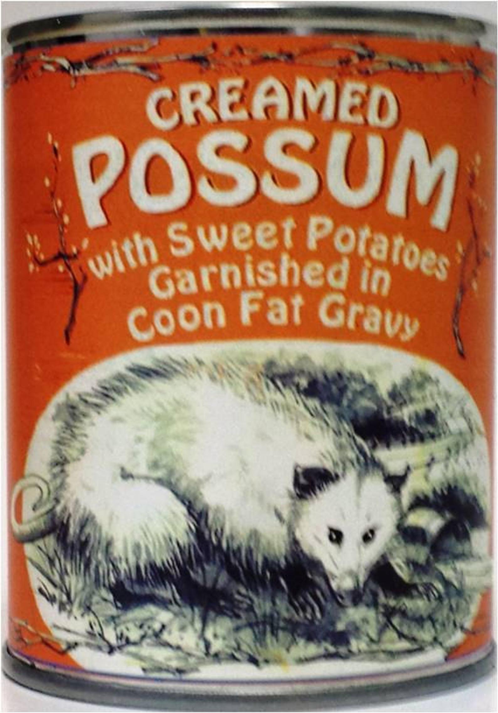 creamed possum in coon fat gravy - Creamed Possum et Potatoes Neith Sweet Pota Garnished in coon Far Gravu Wii