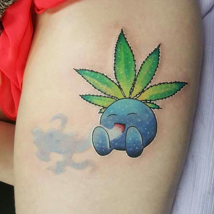weed pokemon tattoo