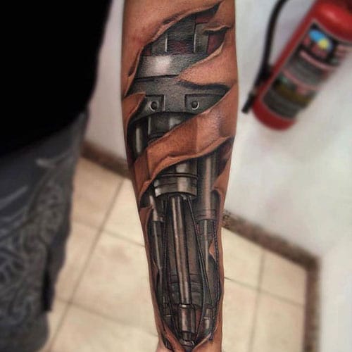 mechanical tattoo