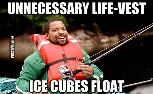 science memes - Unnecessary LifeVest Humoar.Com Ace Cubes Float