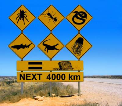 welcome to australia signs - Next 4000 km