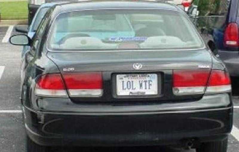 funniest license plates - Lol Wtf