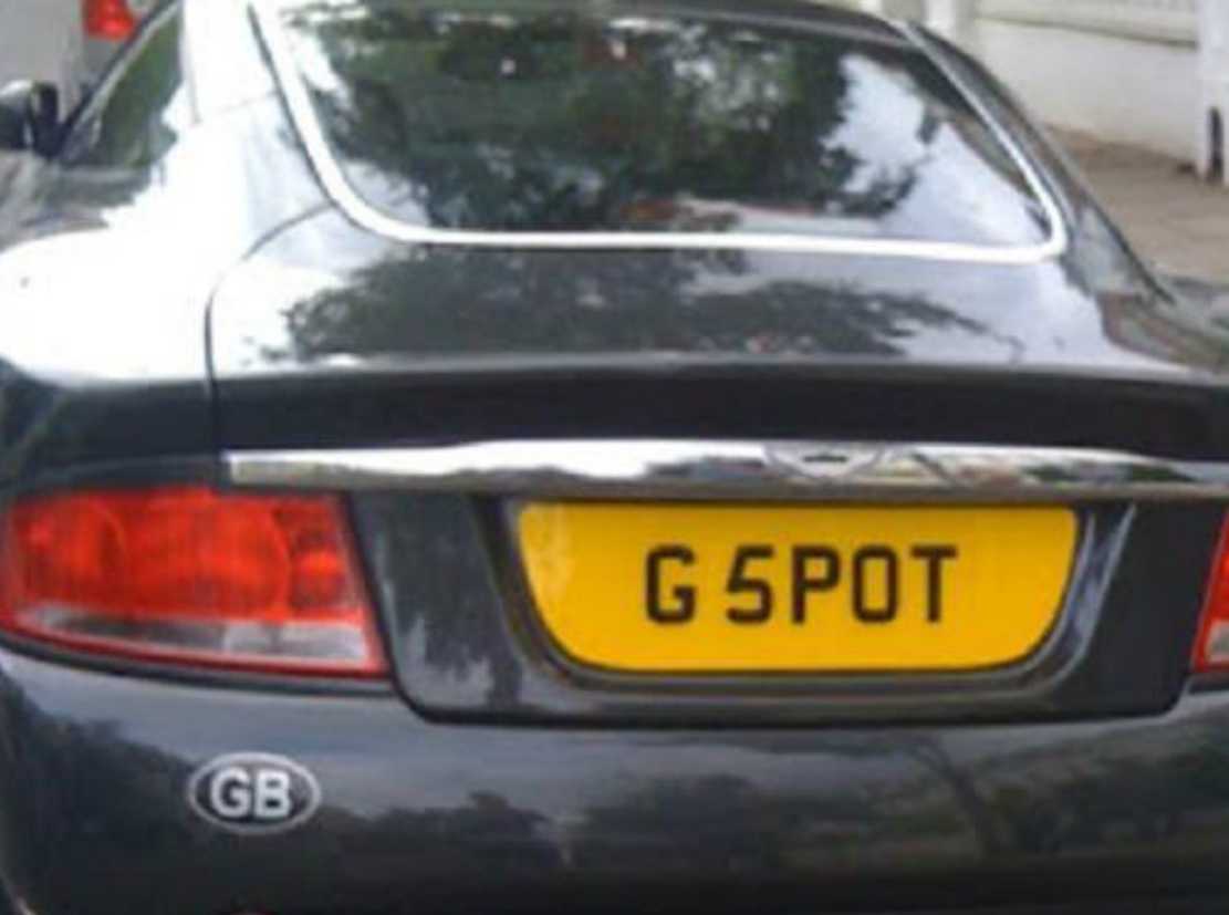 vehicle registration plate - G 5POT Gb