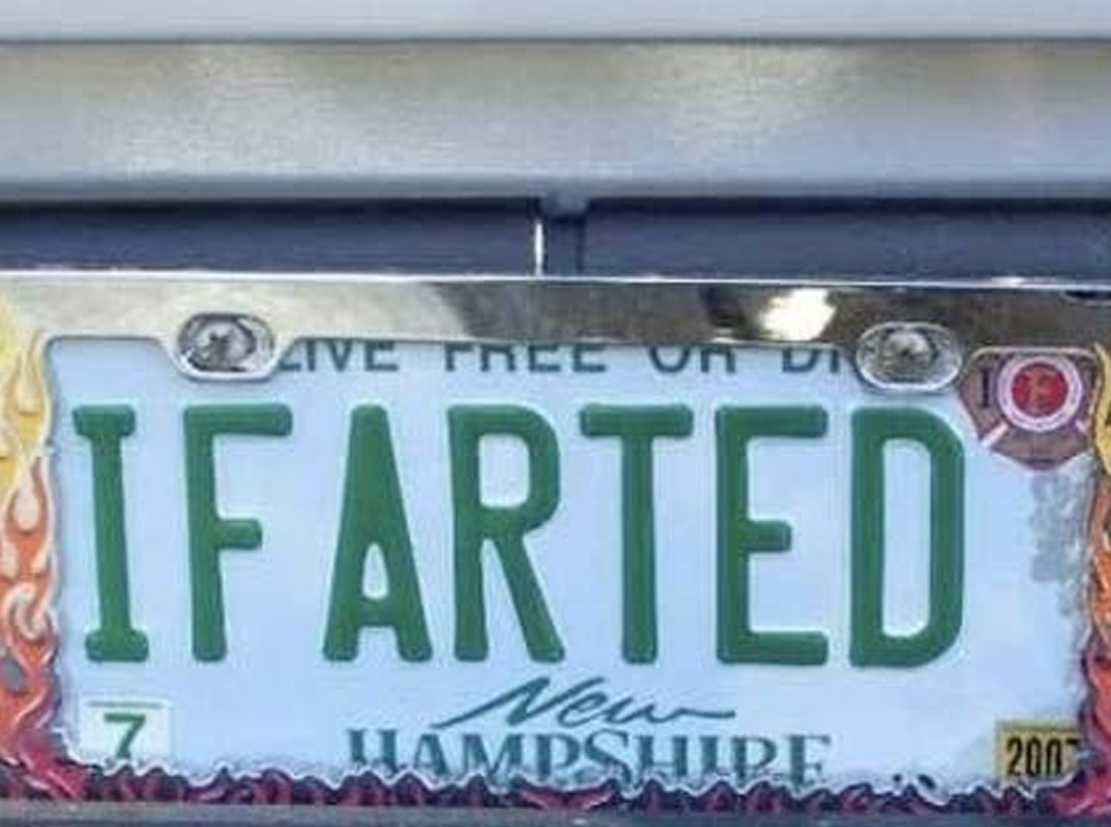 vehicle registration plate - Ave Tree Or D O Ifarted Hampshipe. 2004