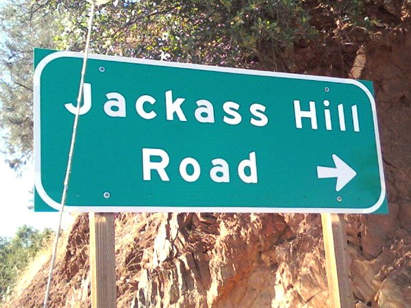 colorado street names - Jackass Hill Road
