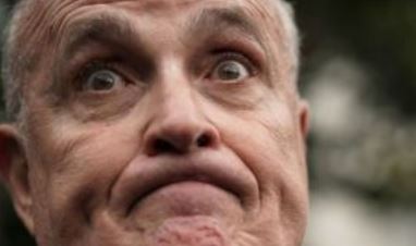 Weirdness in the first degree. Exactly the kind of guy who advises Trump, Weird Rudy.
