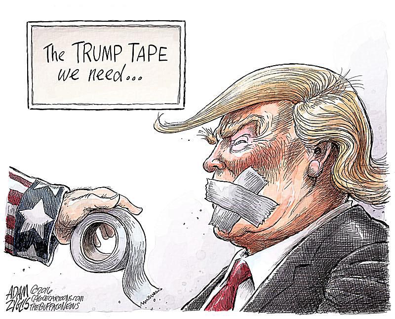 adam zyglis cartoons - The Trump Tape We needooo Ny Adam Czace Tiwww Callectricos.com 21025 The Bufonews