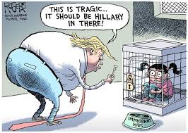trump political cartoon - This Is Tragic It Should Be Hillary In There! has