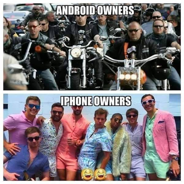 Android users vs. iPhone users