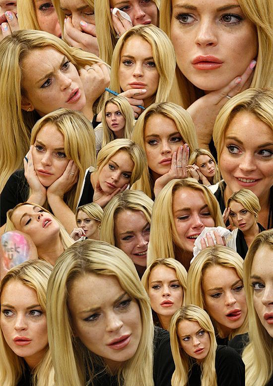 lindsay lohan collage