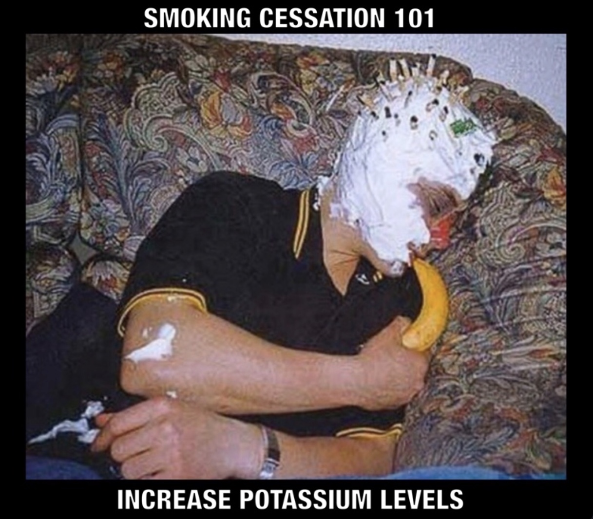 drunk passed out people - Smoking Cessation 101 Increase Potassium Levels