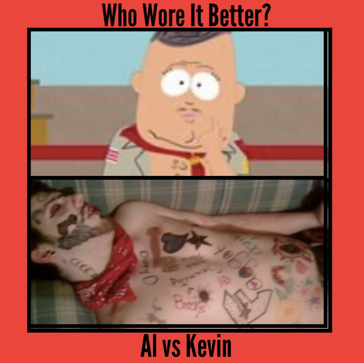 cartoon - Who Wore It Better? Al vs Kevin
