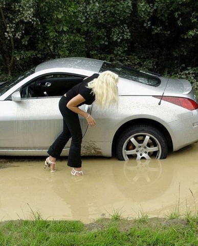 Are woman and car really incompatible with each other