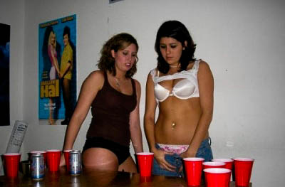 Busty Beerpong Distractions