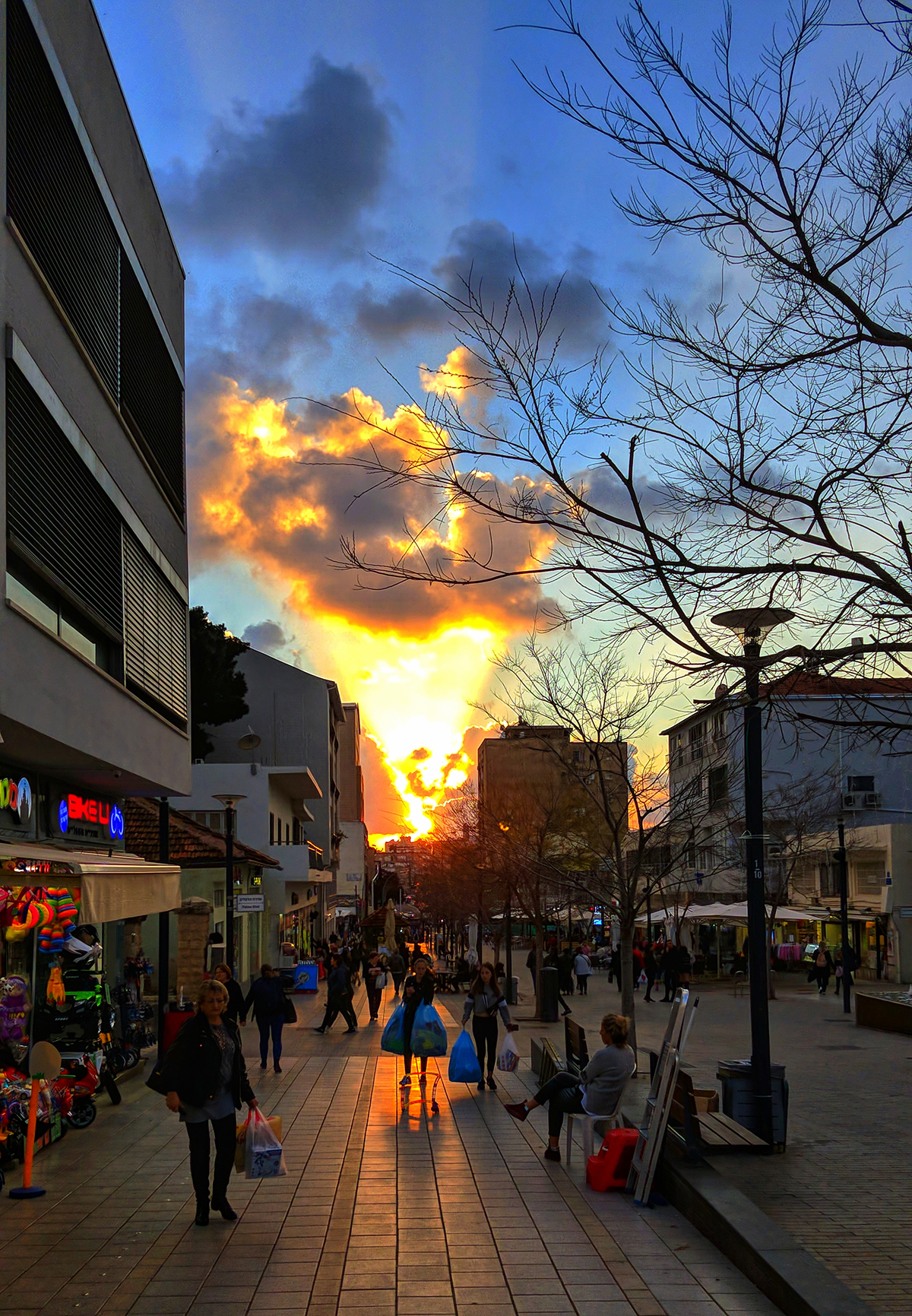 Sunset in Israel, Tel Aviv