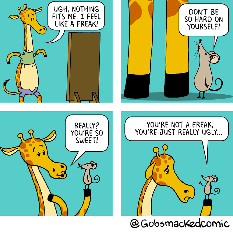 Giraffe meets Mouse