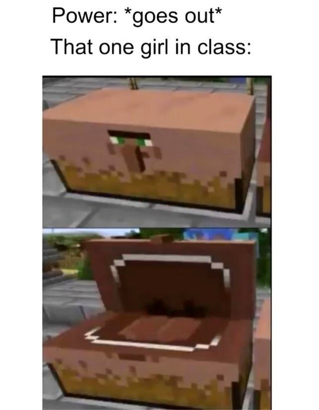 villager chest - Power goes out That one girl in class