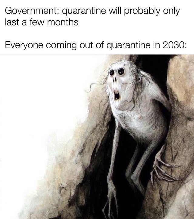 mom dad friends meme - Government quarantine will probably only last a few months Everyone coming out of quarantine in 2030