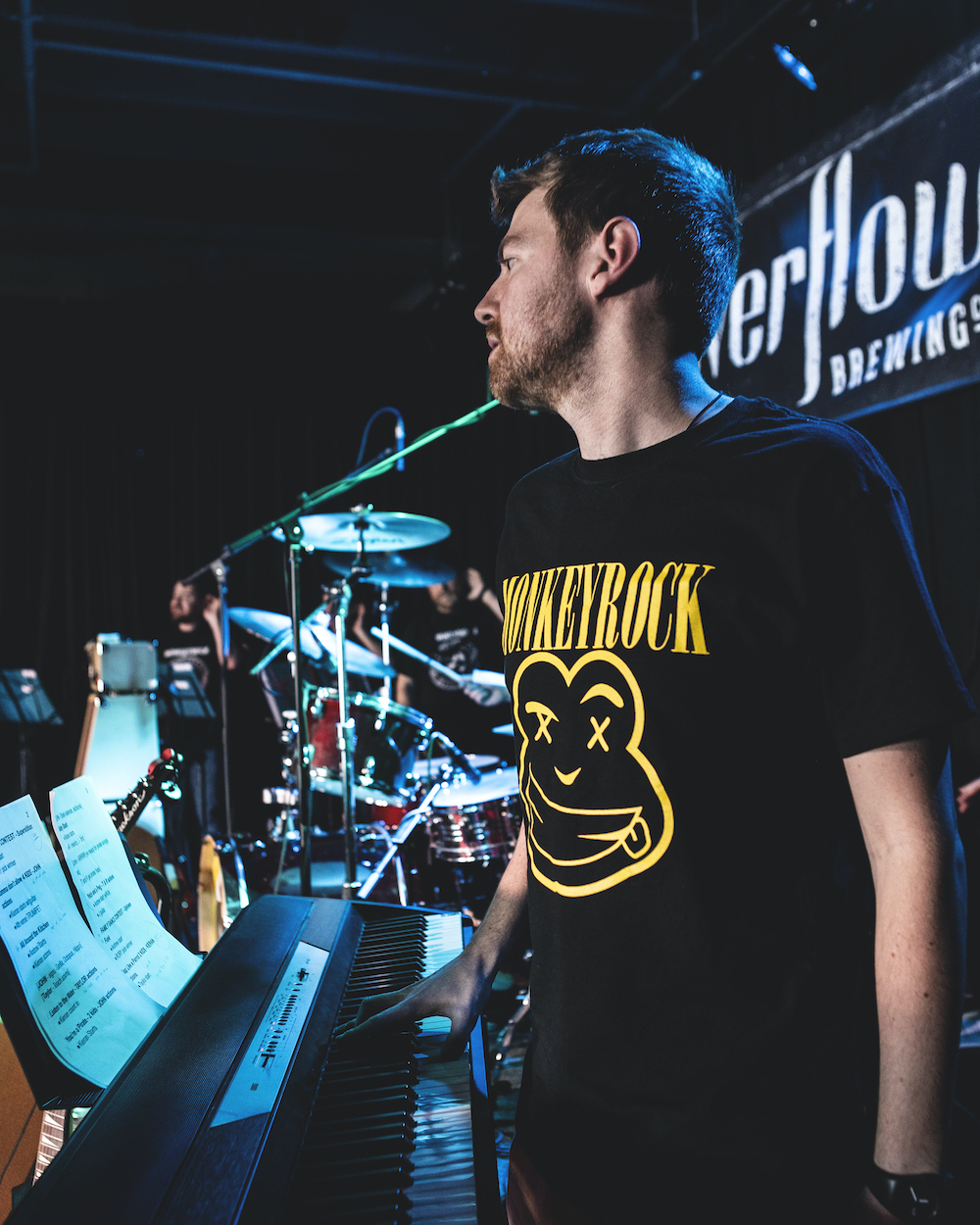 This Kids' Rock Band's members all wear shirts tributing other bands