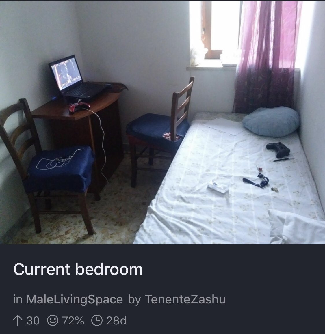floor - Current bedroom in MaleLivingSpace by TenenteZashu 1 30 72% 280
