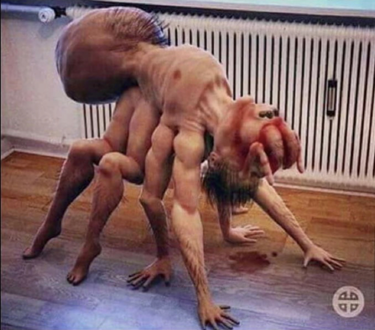 human spider