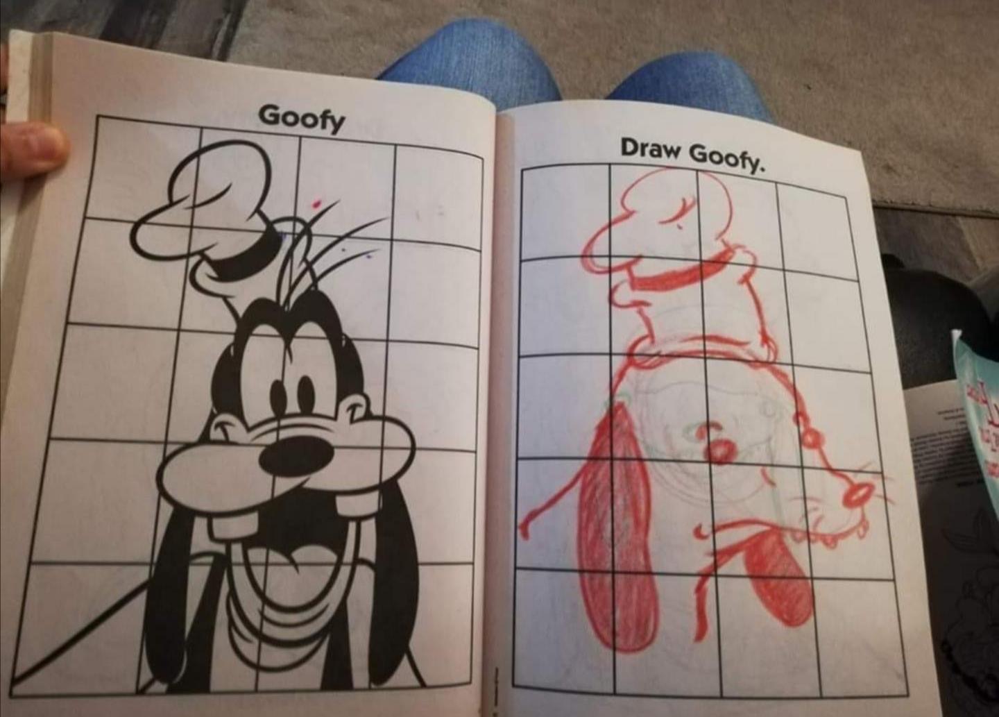 cursed images reddit - Goofy Draw Goofy.