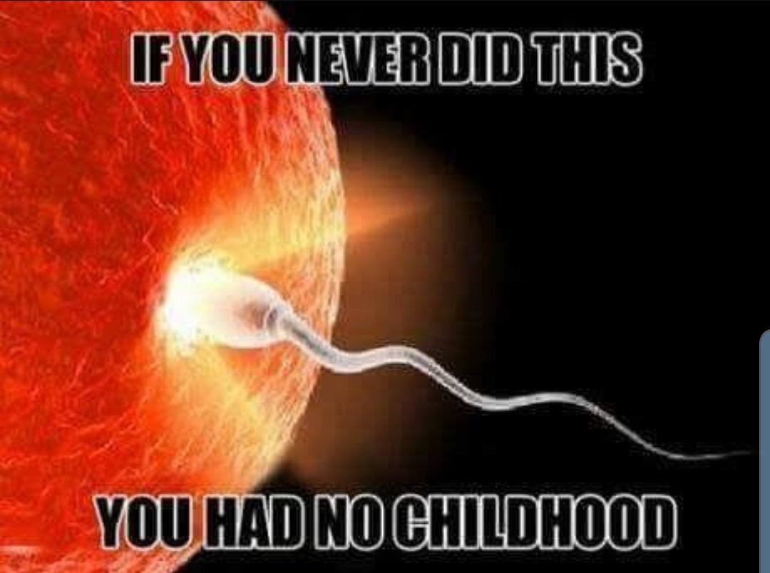childhood picture memes sperm - If You Never Did This You Had No Childhood