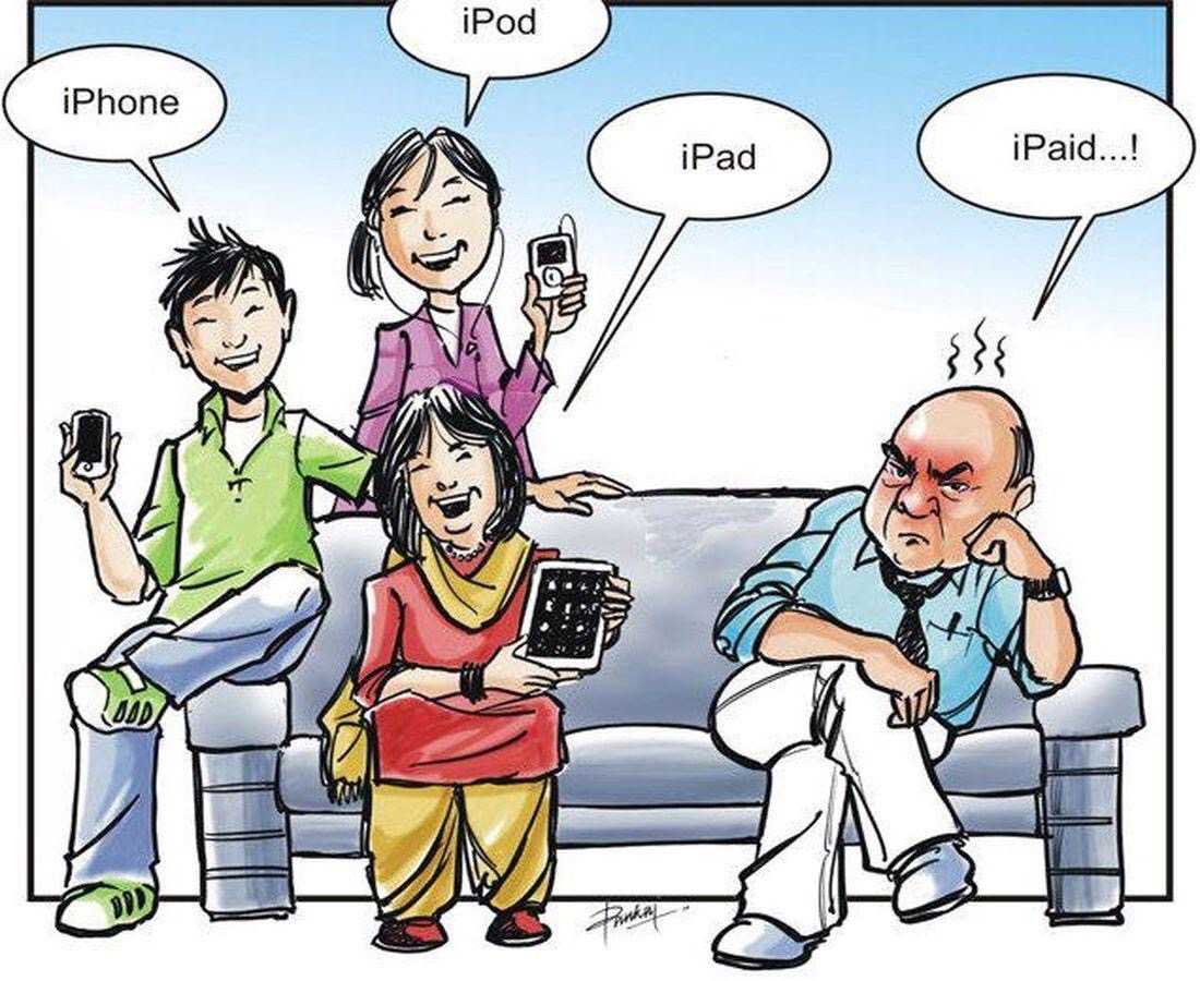 funny jokes about family - iPod iPhone iPad iPaid...! Pinka
