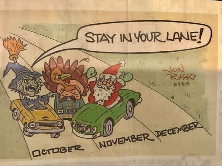 stay in your lane santa - Stay In Your Lane! Rvr November December October