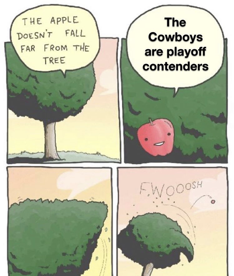 apple doesn t fall far - The Apple Doesn'T Fall Far From The Tree The Cowboys are playoff contenders Ewooosh