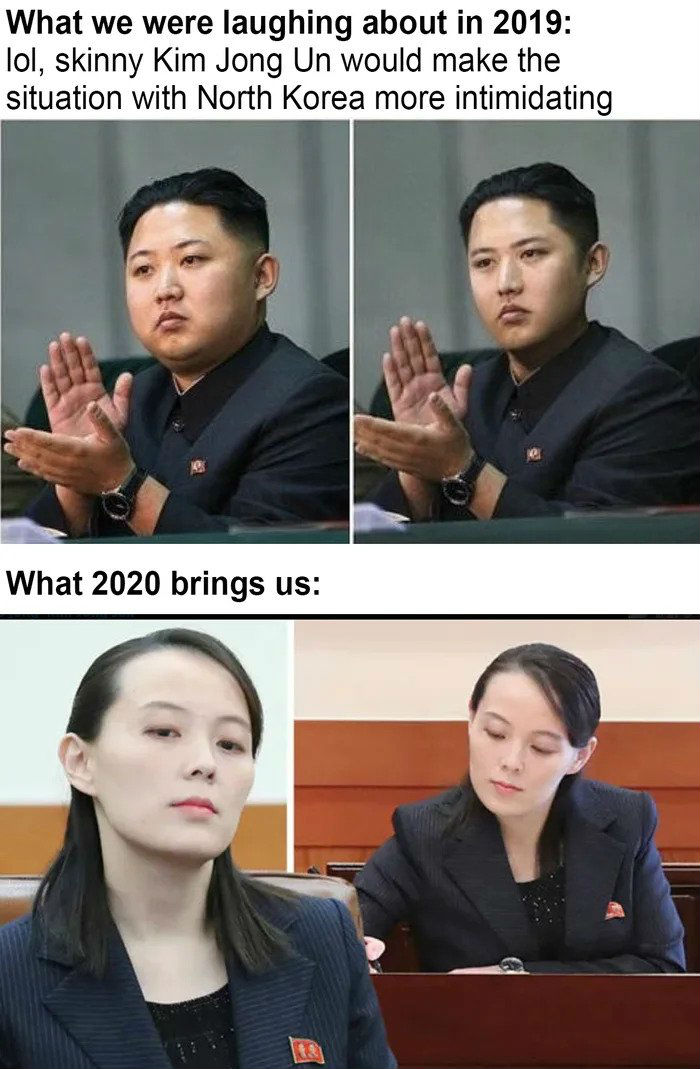 skinny kim jong un - What we were laughing about in 2019 lol, skinny Kim Jong Un would make the situation with North Korea more intimidating What 2020 brings us