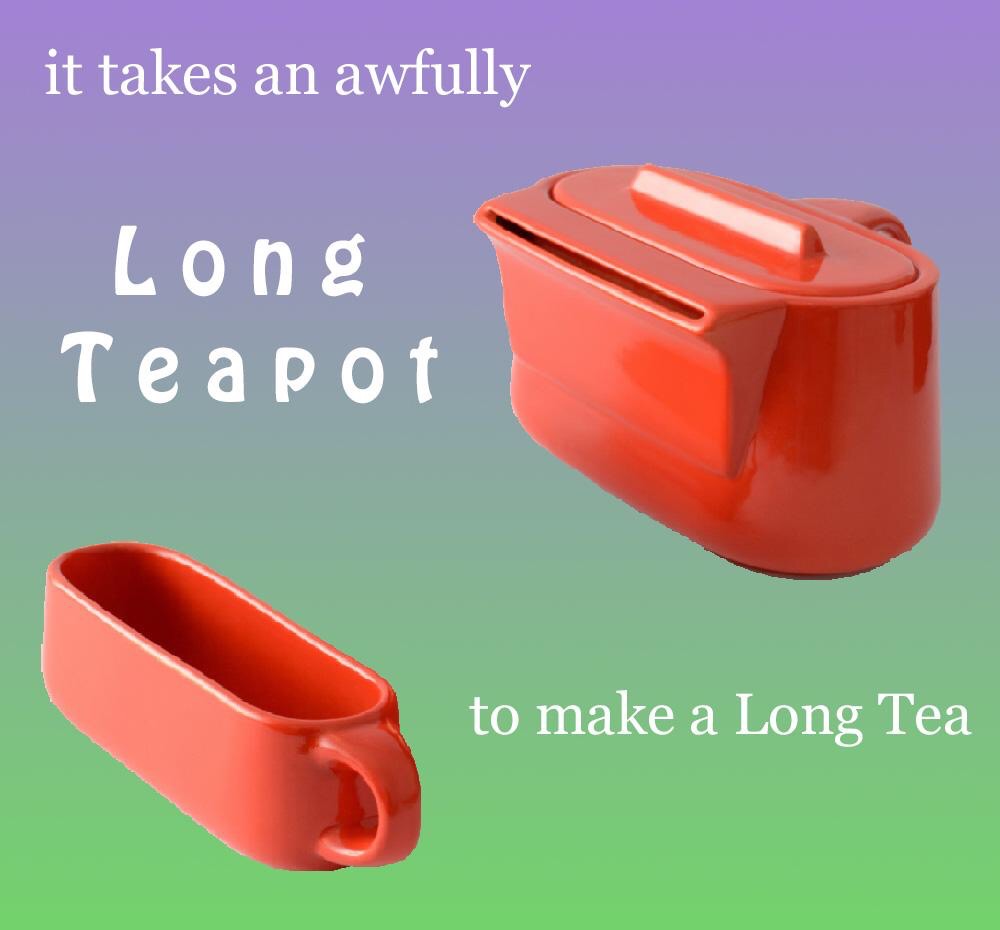 you can make a difference - it takes an awfully Long Teapot to make a Long Tea