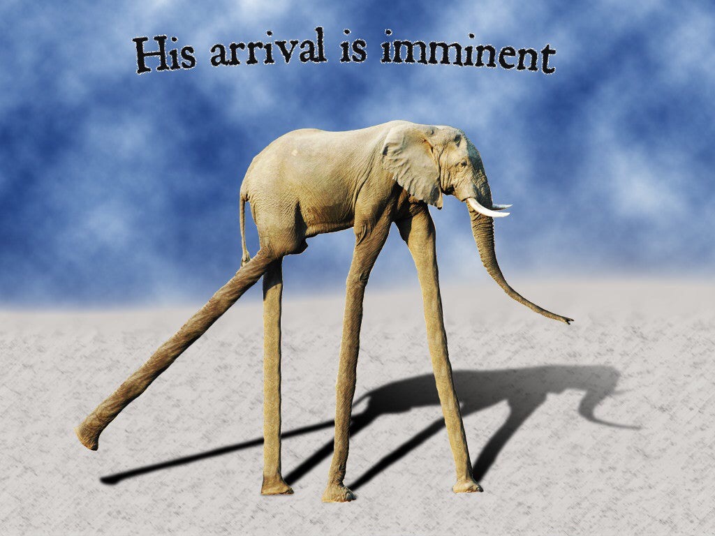 weird surreal memes - His arrival is imminent