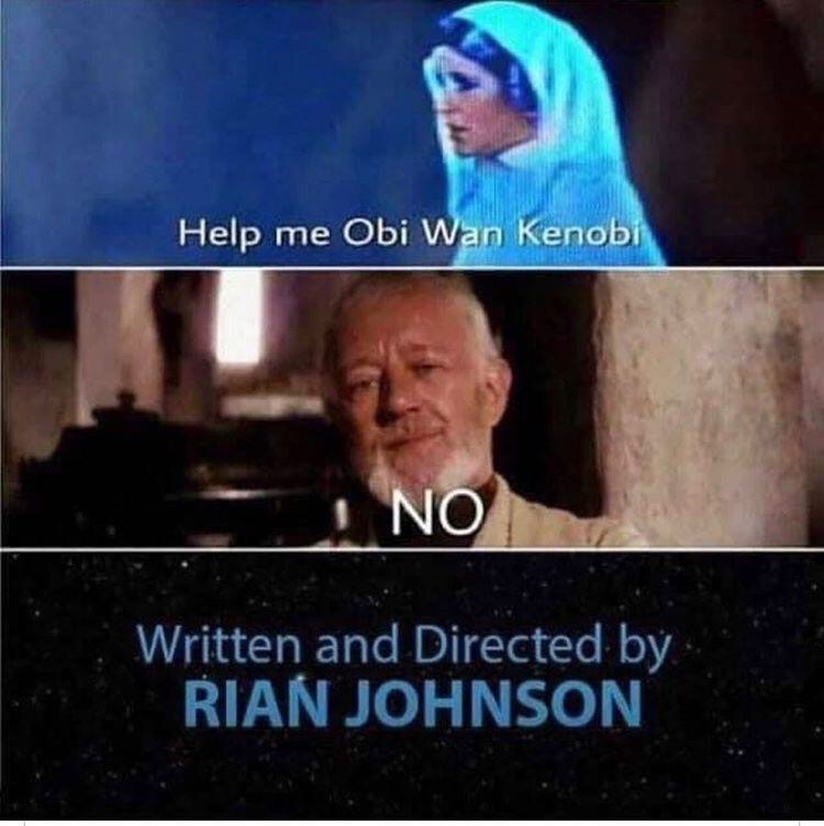 help me obi wan no rian johnson - Help me Obi Wan Kenobi No Written and Directed by Rian Johnson