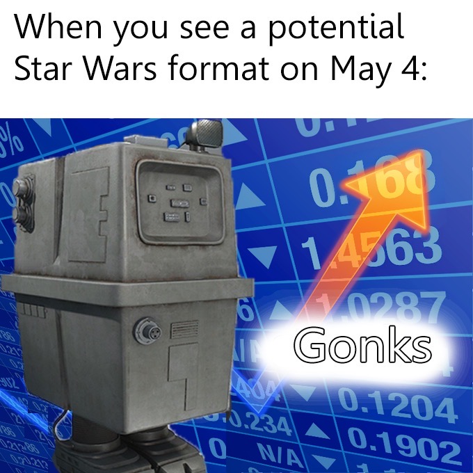 angle - When you see a potential Star Wars format on May 4 J0 A 0.108 1 4563 0297 Gonks 0.1204 O Na0.1902