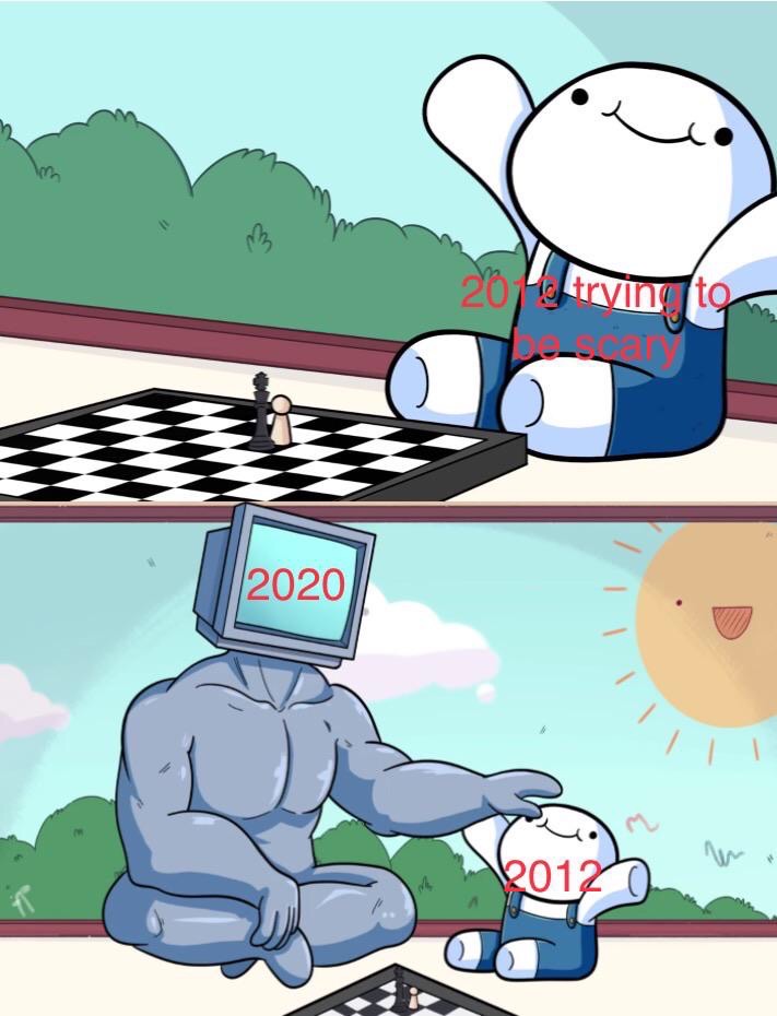 baby beats computer at chess meme template - 2011 trying to 2020 2012