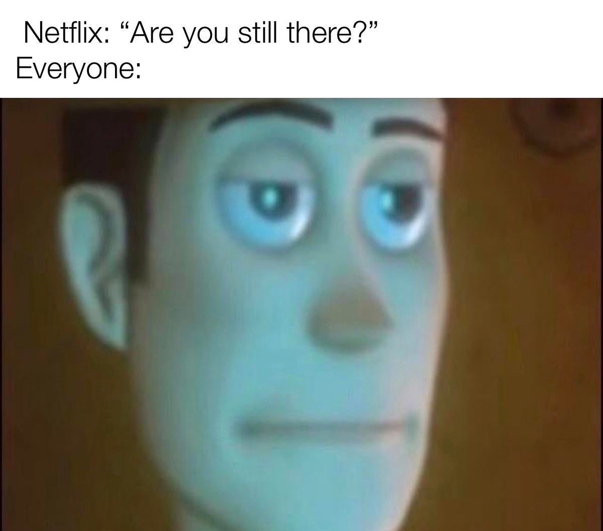 woody mfw - Netflix "Are you still there? Everyone
