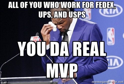 cool - All Of You Who Work For Fedex, Ups, And Usps You'Da Real _MVP Cap memegenerator.net