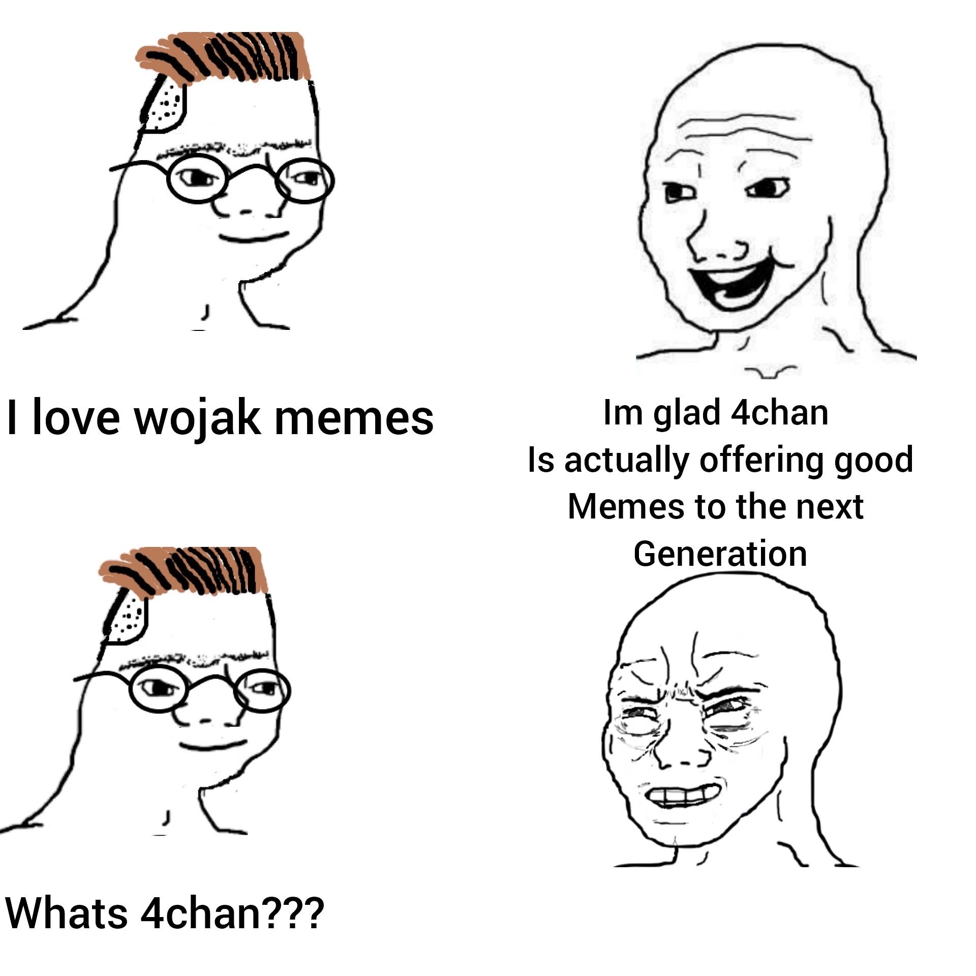 line art - I love wojak memes Im glad 4chan Is actually offering good Memes to the next Generation Val Whats 4chan???