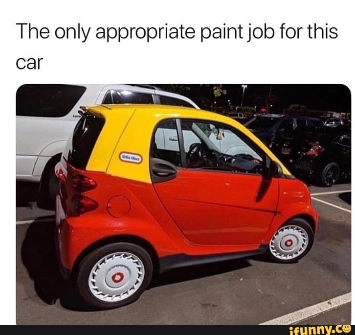 car memes - The only appropriate paint job for this car Citle ifunny.co