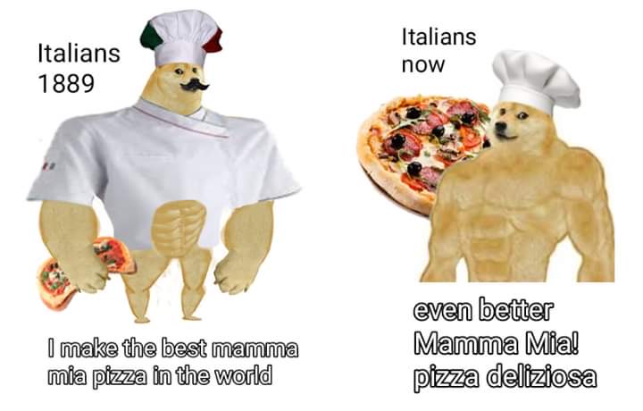 t shirt - Italians 1889 Italians now I make the best mamma mia pizza in the world even better Mamma Mia! pizza deliziosa