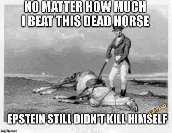 beating a dead horse meme - No Matter How Much I Beat This Dead Horse Et Pohgop Epstein Still Didn'T Kill Himself timtip.com