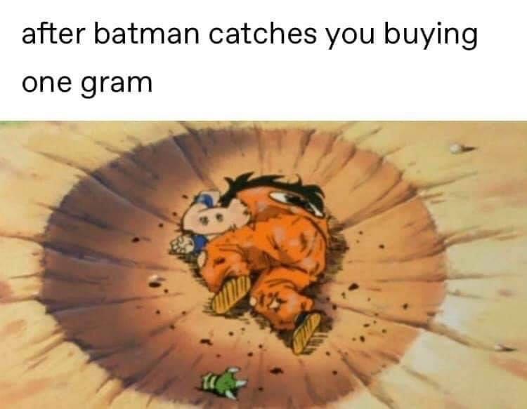 funny megaman zero - after batman catches you buying one gram